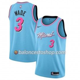 Camiseta Hombre NBA Miami Heat Dwyane Wade 3 2019-20 Nike City Edition Swingman